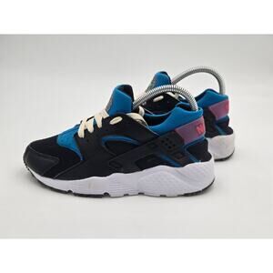 Nike Huarache Run GS Next Nature Black Blue Youth 5.5Y DR0166-001